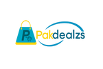 Logo of Pakdealzs with a shopping bag icon on a white background